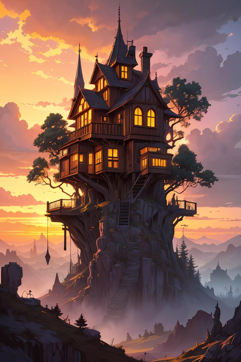 401513-2754732308-valley, fairytale treehouse village covered, , matte painting, highly detailed, dynamic lighting, cinematic, realism, realistic,.png